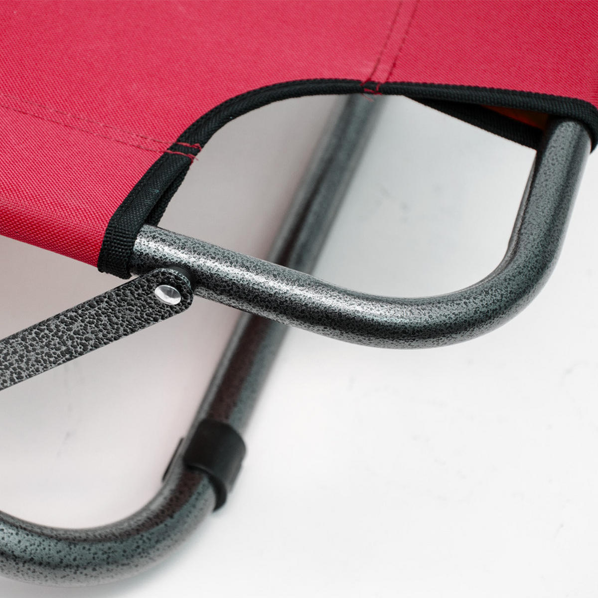 CAMPINGSTUHL, 153/70 cm, Rot - Rot, Kunststoff (60/30/153cm) - Amanka