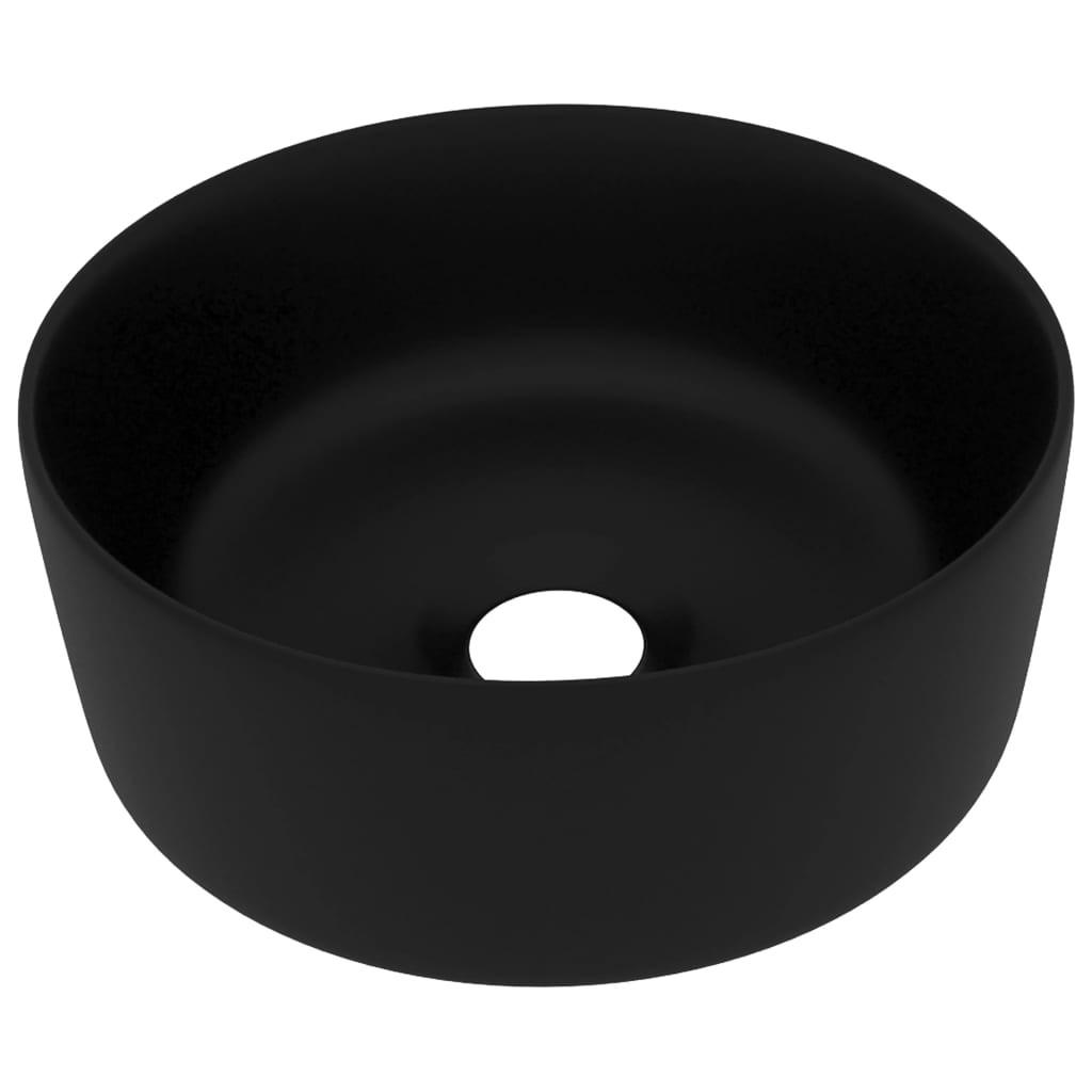 WASCHBECKEN Lanz 40/40/15 cm - Schwarz, Keramik (40/15/40cm) - Nettlife