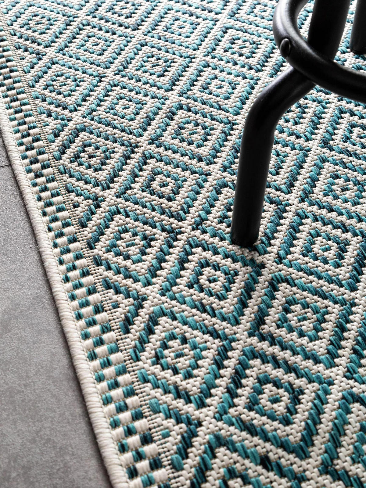 TEKAŠKI prt Cleo modra za notranjo in zunanjo uporabo 80x240 cm - modra, umetna masa/tekstil (80/240cm) - benuta Nest