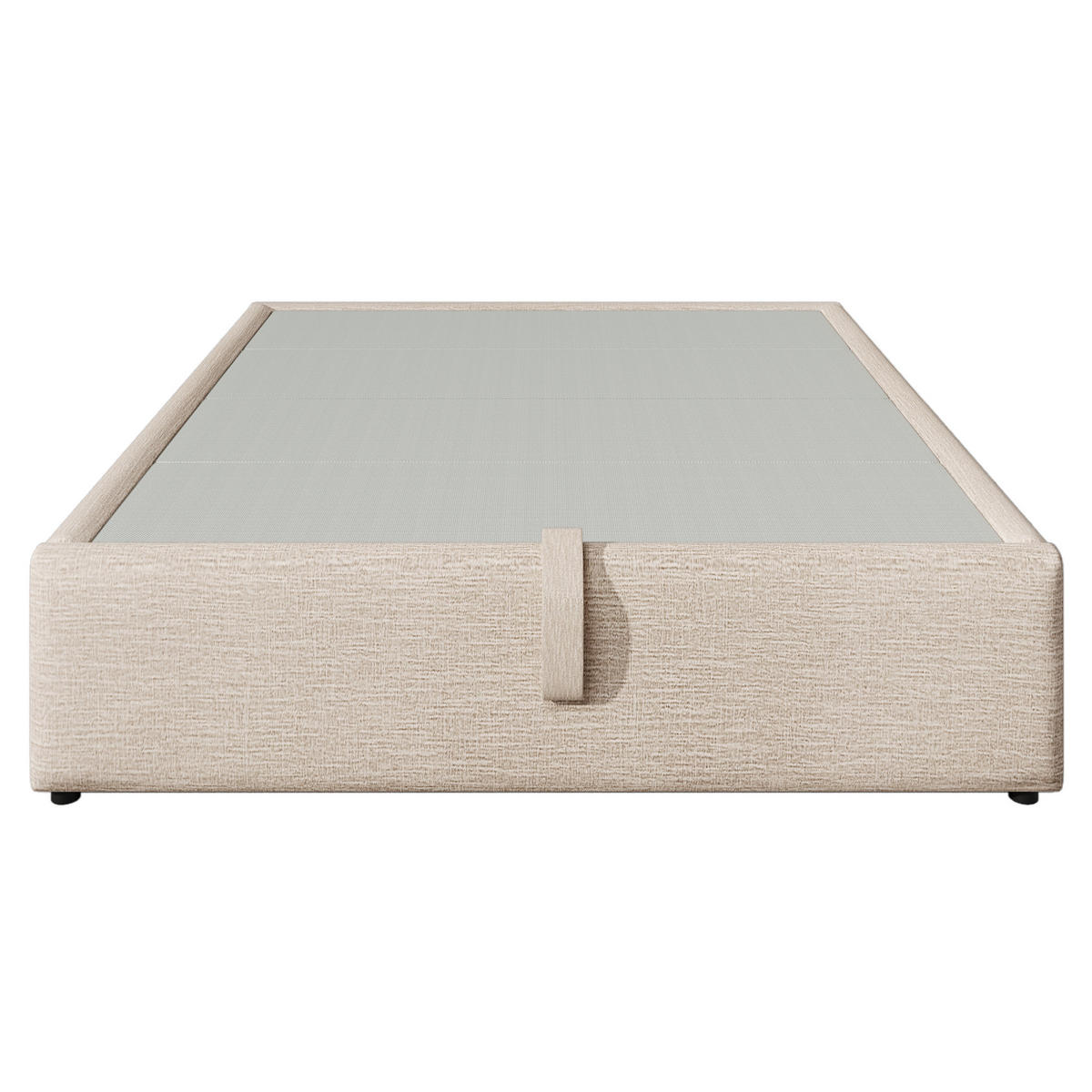 POLSTERBETT 160/200 cm Natur mit Stauraum und USB/Type-C-Anschlüssen - Beige, Textil (160/200cm) - OKWISH