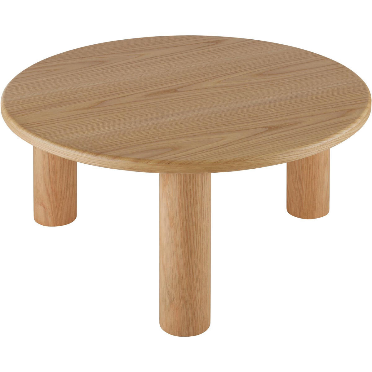 COUCHTISCH Sisi,bodenschonende Filzgleiter,Eiche hell - Eichefarben, Holz (80/80/35.5cm) - tectake