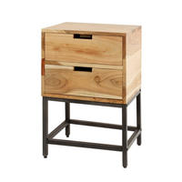 NACHTTISCH Flach Braun 30/40/60 cm - Braun, Holz (40/60/30cm) - Hoyz Collection