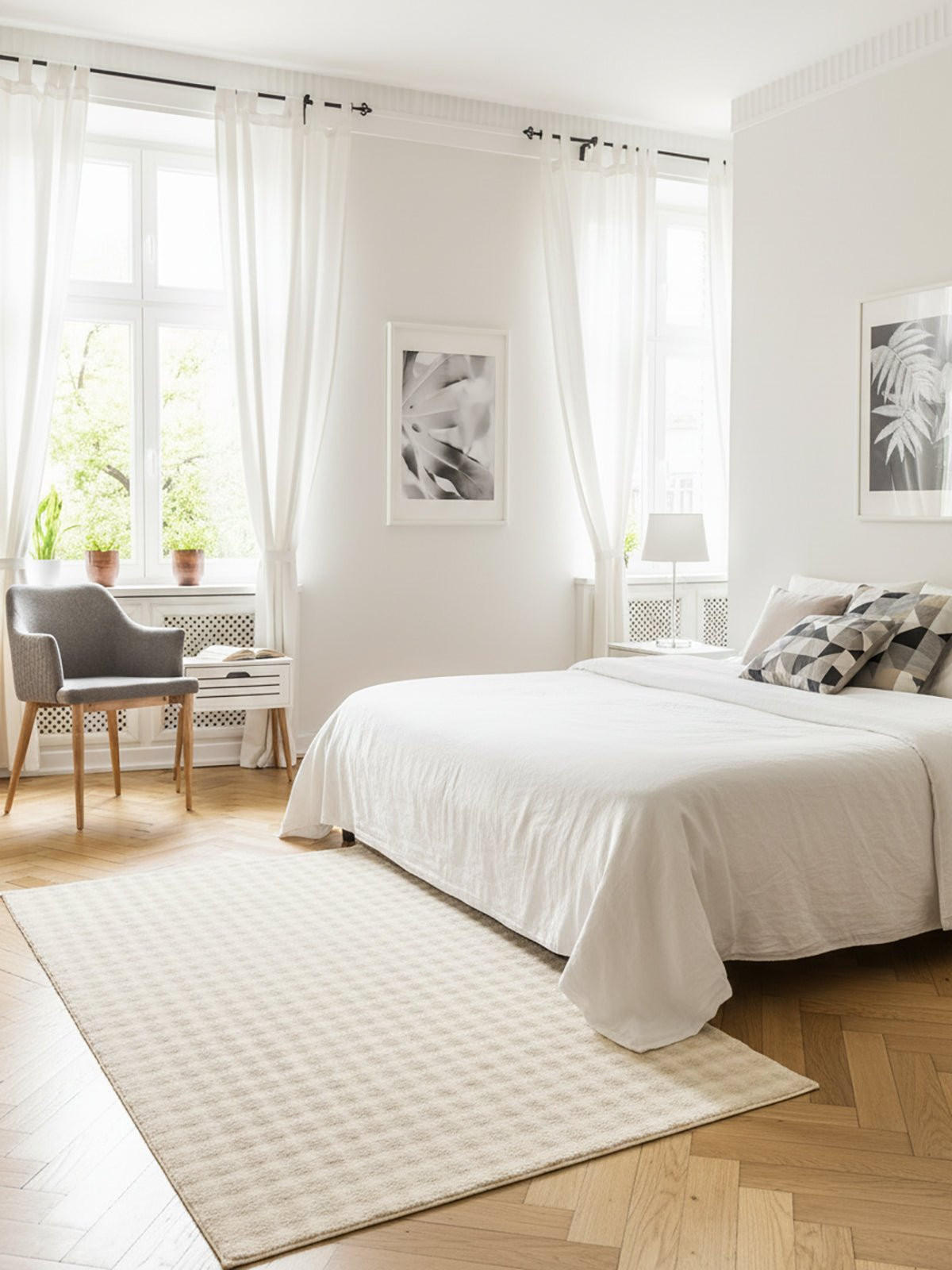 TEPPICH ultraweich mit Relief-Effekt Beige - Beige, Textil (120/170cm) - AFK Living