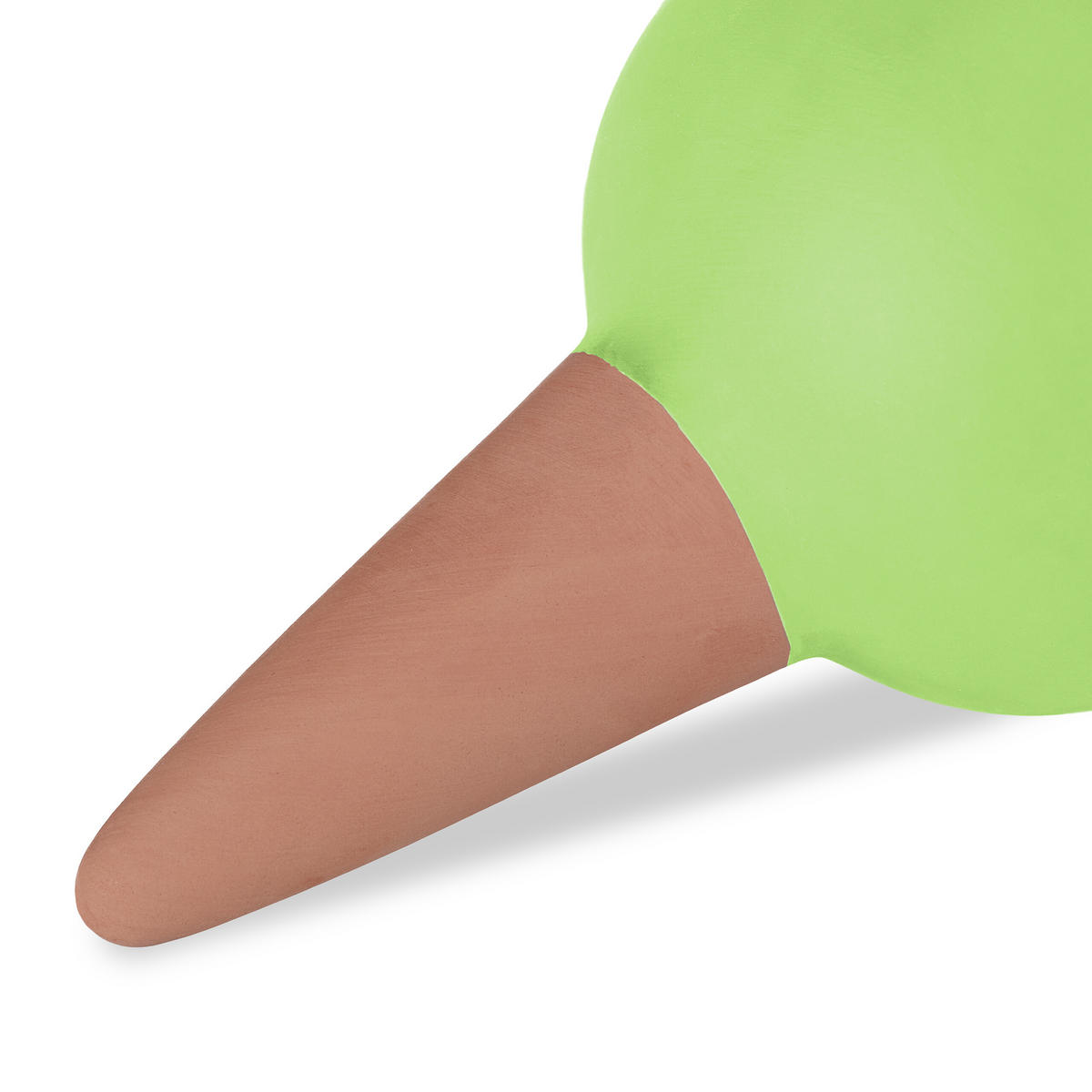 4XTONKEGEL - Grün, Keramik (6/12/6cm) - Relaxdays