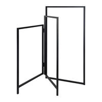 HANDTUCHHALTER - Schwarz, Metall (44/80/4.5cm) - Relaxdays