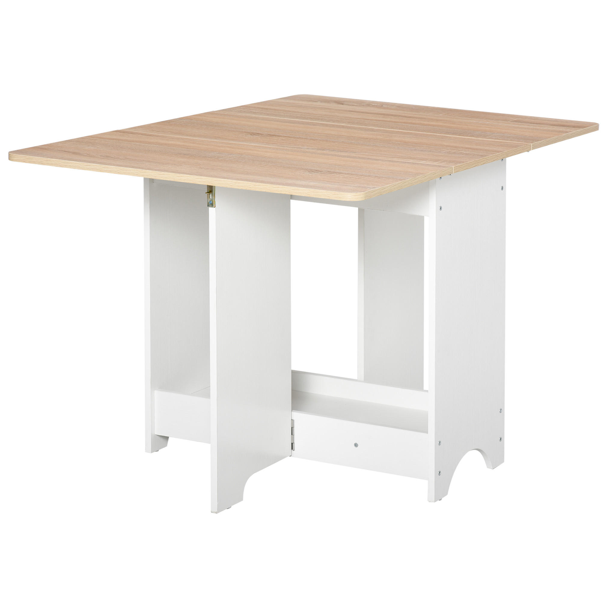ESSTISCH Weiß, Holzoptik 1 Stück - Weiß, Metall (118/80/72cm) - GiPP