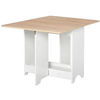 ESSTISCH Weiß, Holzoptik 1 Stück - Weiß, Metall (118/80/72cm) - GiPP