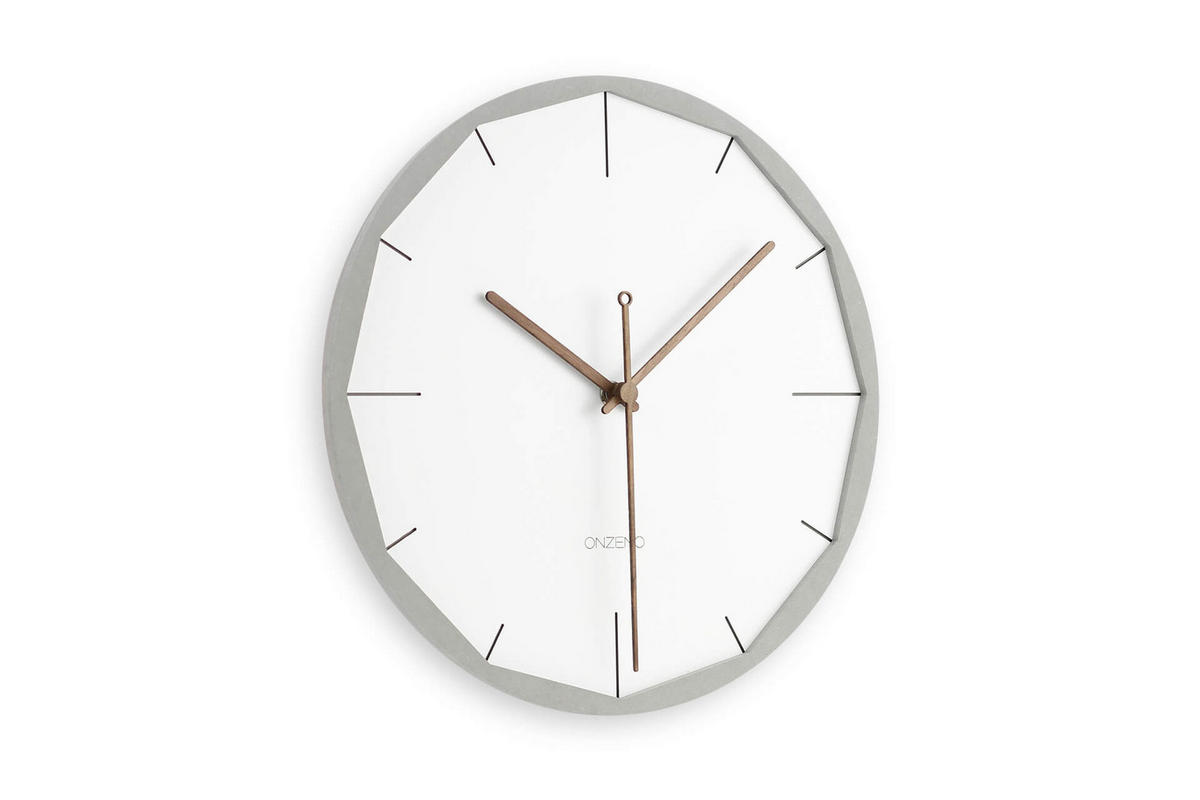 WANDUHR Design Weiß 29/29 cm - Weiß, Holzwerkstoff (0.5/29/1cm) - ONZENO