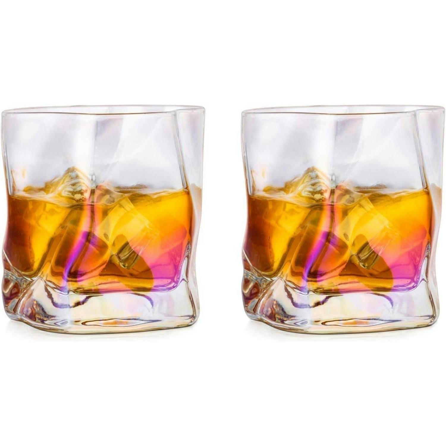 WHISKEYGLÄSER 2-teiliges Set Bunt - Transparent, Glas (0.25L)