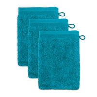 WASCHHANDSCHUH SUPERWUSCHEL 3ER PACK - Türkis, Textil (15/20cm) - MÖVE