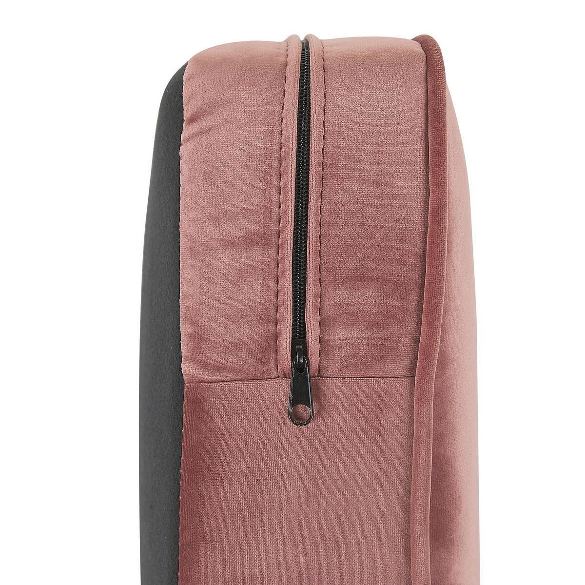 SESSEL Samtstoff rosa Rautenmuster Chesterfield - Pink, Textil (110/70/75cm) - Beliani