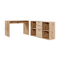 SCHREIBTISCH Der Produktive - Eichefarben, Holzwerkstoff (54/112/77cm) - Mokebo