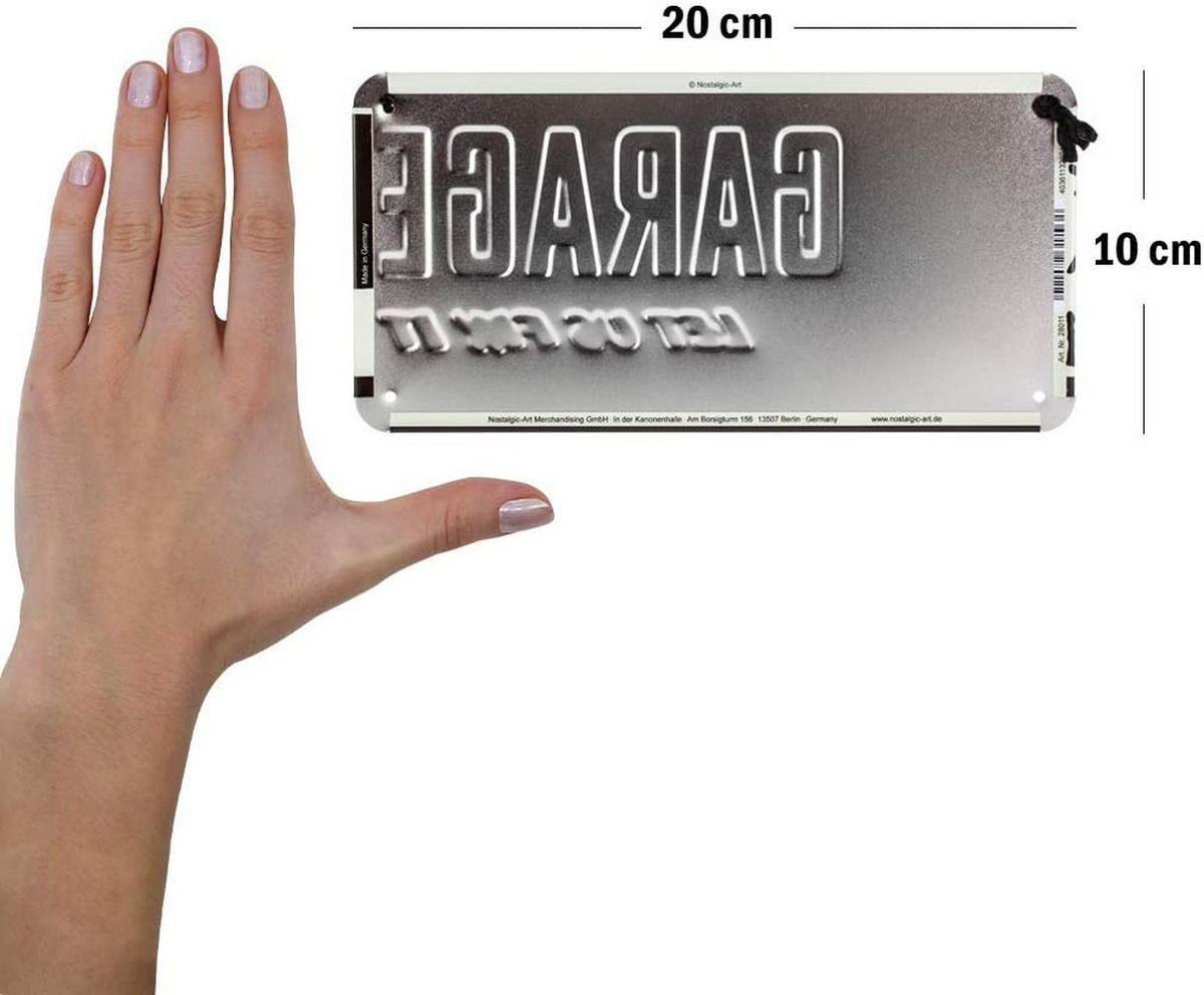 HÄNGESCHILD 10/20 cm Best Garage Garage - Multicolor, Metall (20/10/0.2cm) - Nostalgic-Art