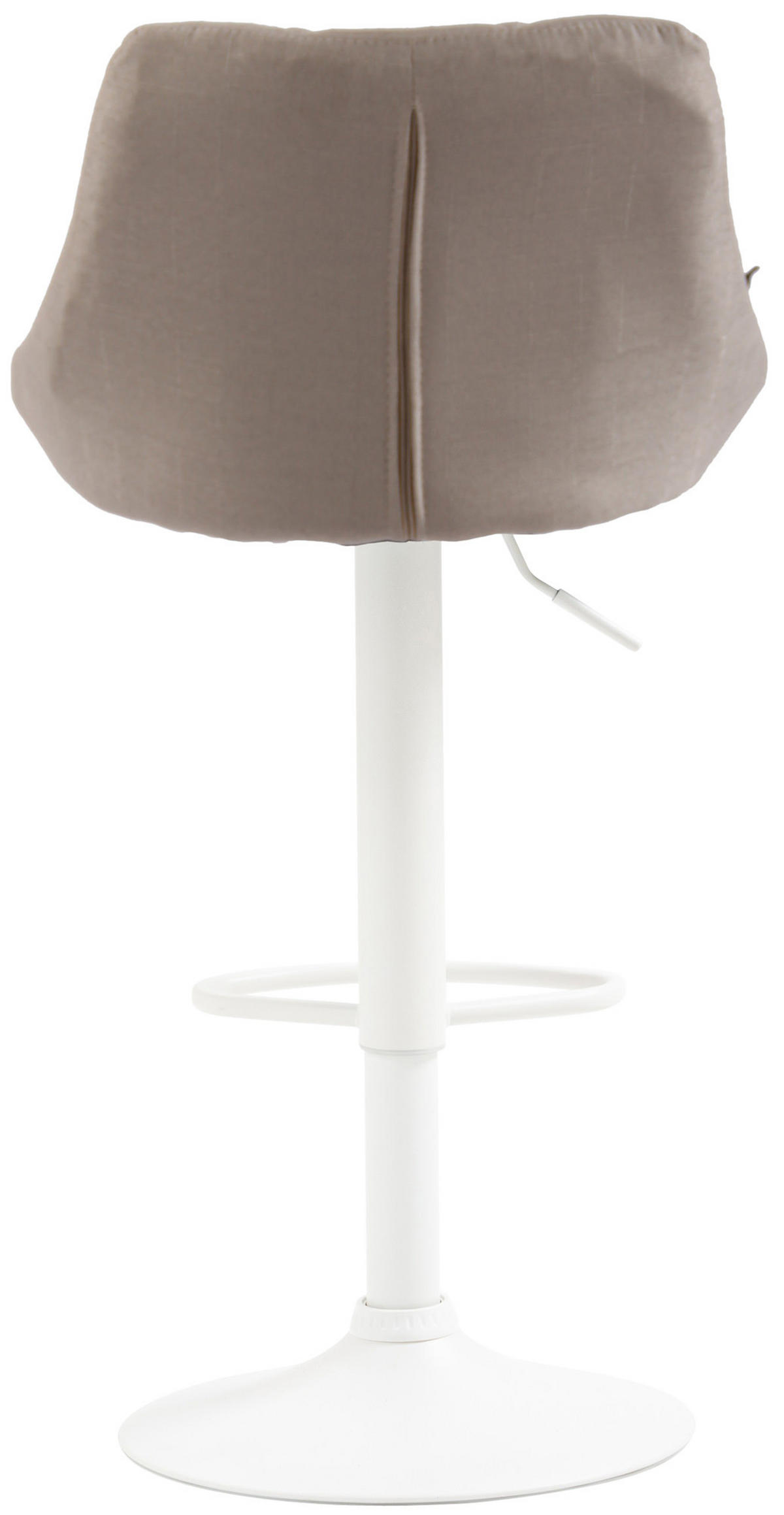 BARHOCKER Stoff Creme - Creme/Weiß, Textil/Metall (46/83/49cm) - CLP