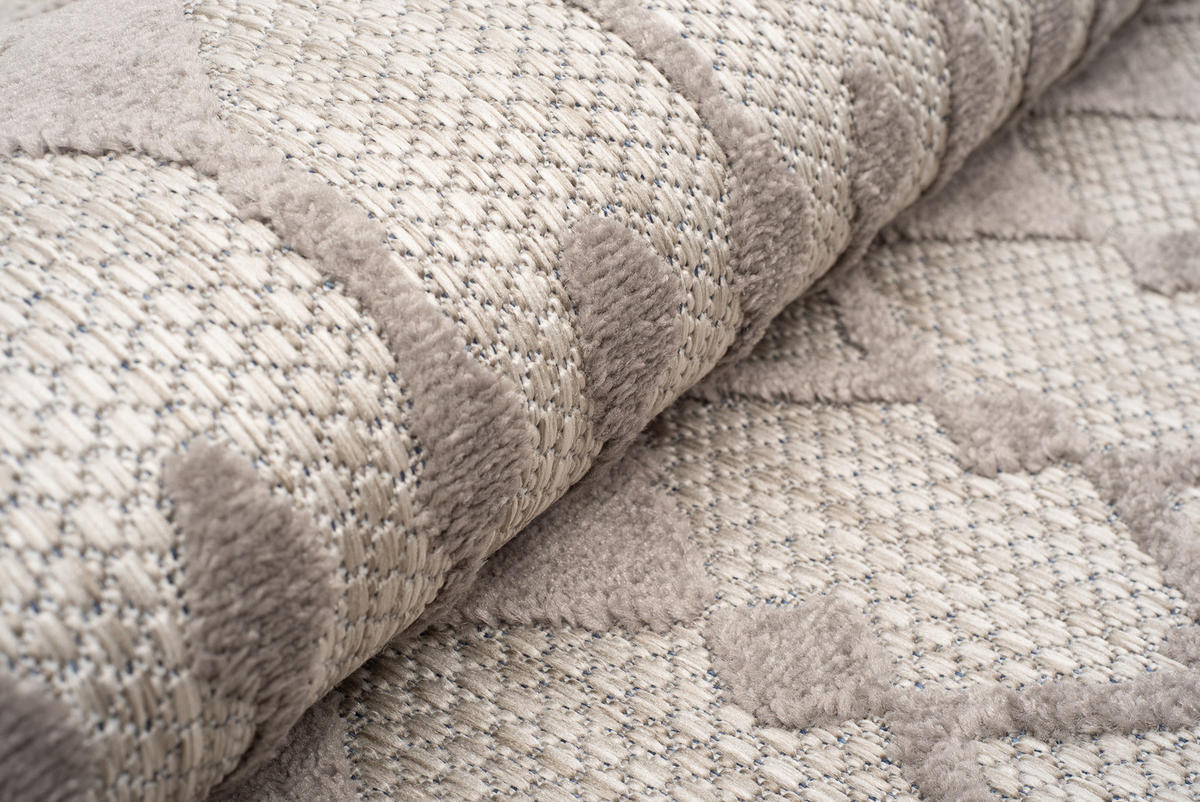 TEPPICH PATIO Grau 160/220 cm - Grau, Kunststoff (160/220cm) - Tapiso