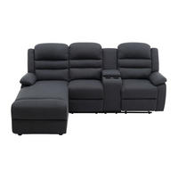 RELAXSOFA - 4 Personen - Stoff - Anthrazitgrau - - Anthrazit, Textil (231/102/172cm) - Vente-Unique