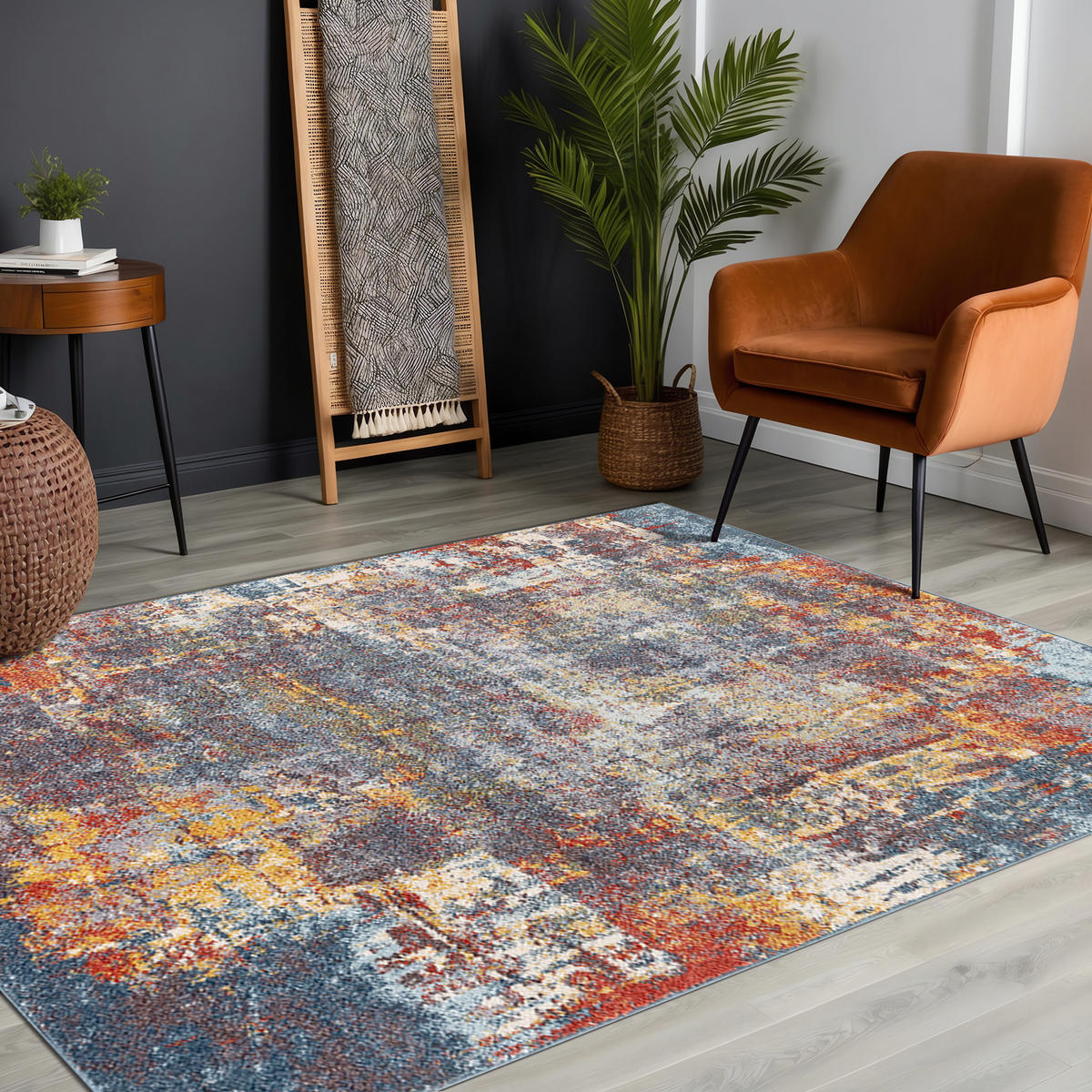 KURZFLORTEPPICH 160/213 cm Mehrfarbig - Multicolor, Naturmaterialien/Textil (160/213cm) - LIVABLISS