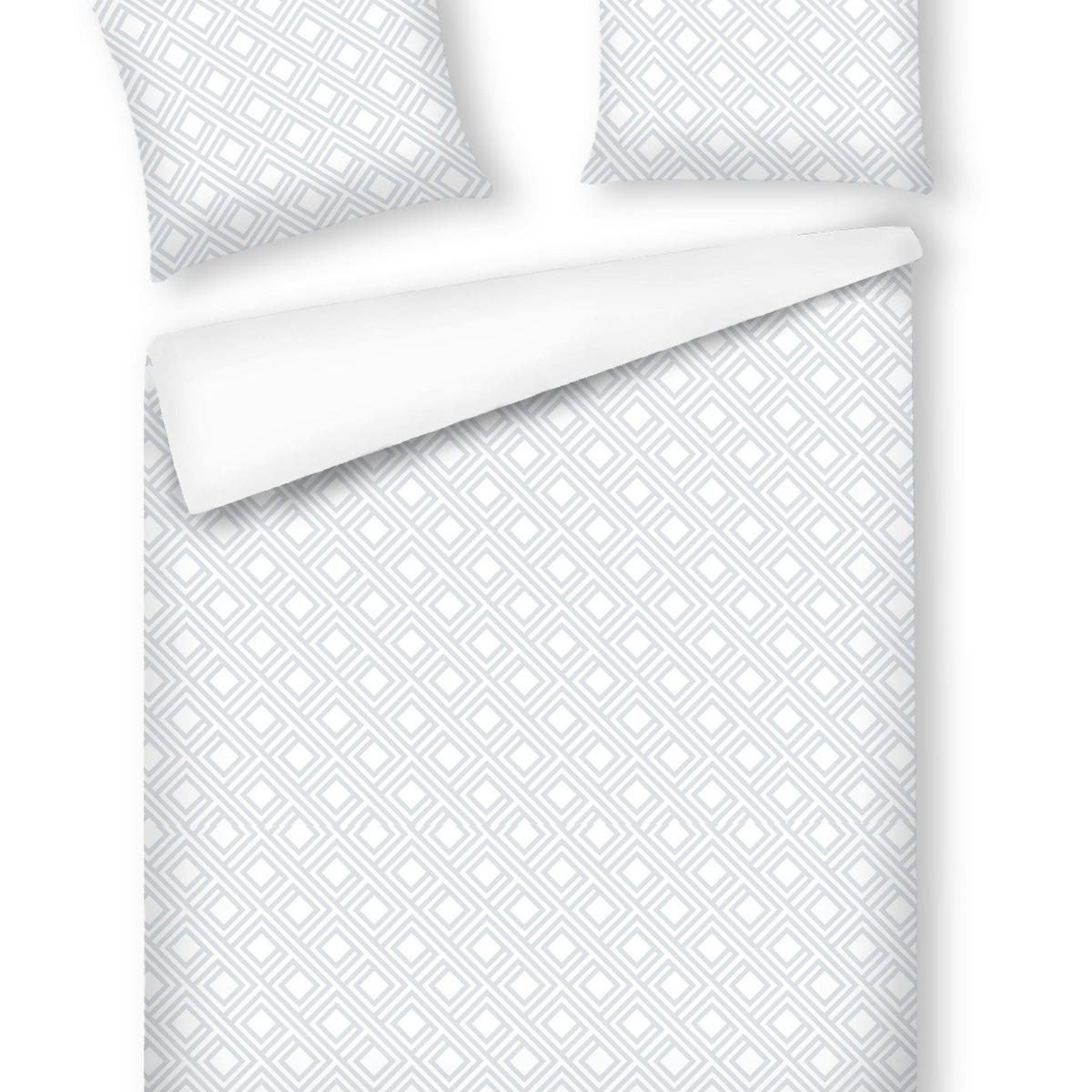 BETTWÄSCHE Grapho - Weiß, Textil (160/200cm) - home&you