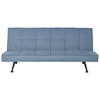 3-SITZER-SCHLAFSOFA blau Hasle - Blau/Schwarz, Textil (168/77/88cm) - Beliani