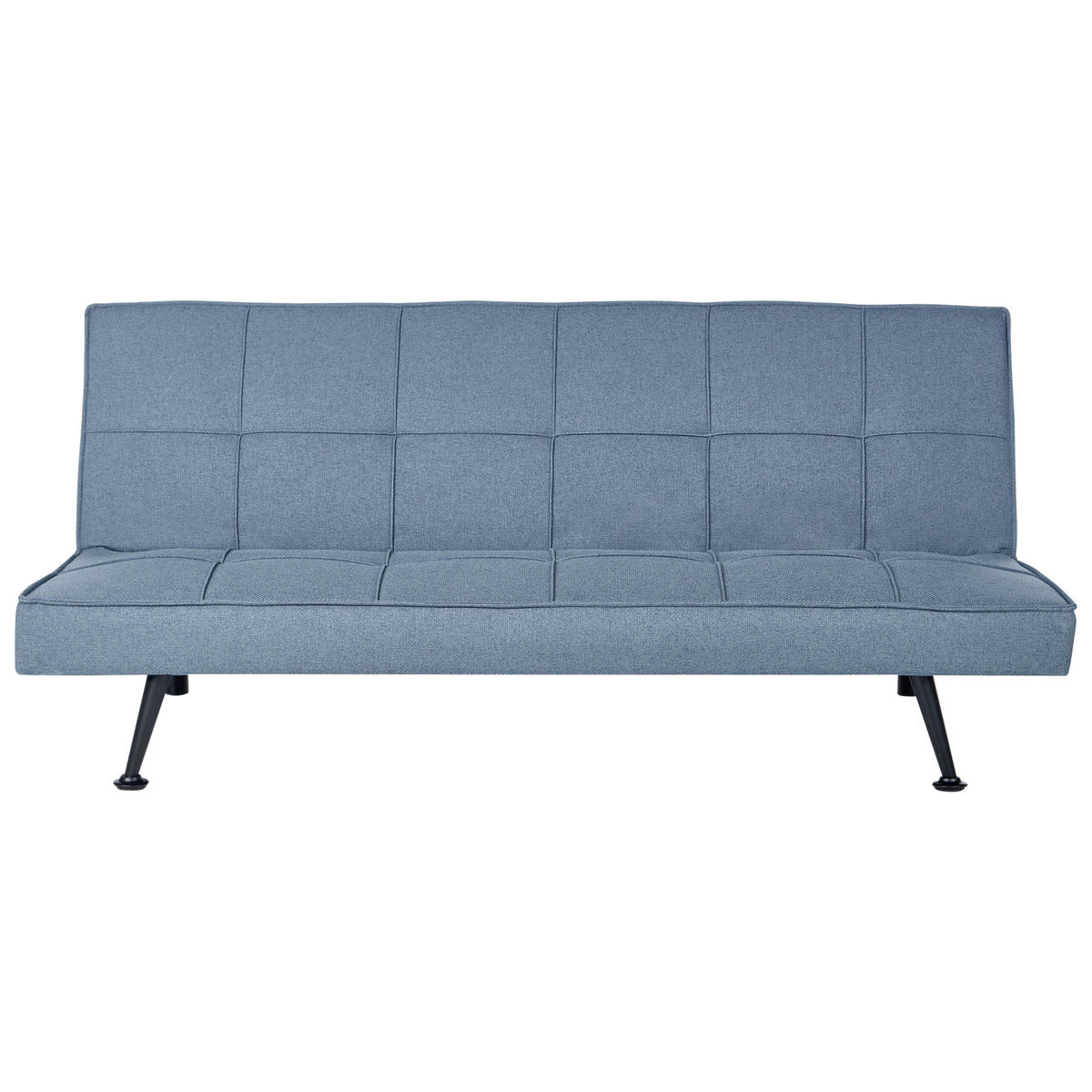3-SITZER-SCHLAFSOFA blau Hasle - Blau/Schwarz, Textil (168/77/88cm) - Beliani