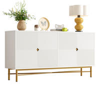 SIDEBOARD 160/40/82 cm z MDF a dřevotřísky bílá se 4 dvířky a tlumeným dovíráním - bílá, kompozitní dřevo (160/82/40cm) - Modenvie