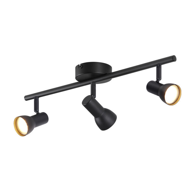 DECKENLEUCHTE Maier 42.5/8/15.5cm - Schwarz, Metall (42.5/8/15.5cm) - Nettlife