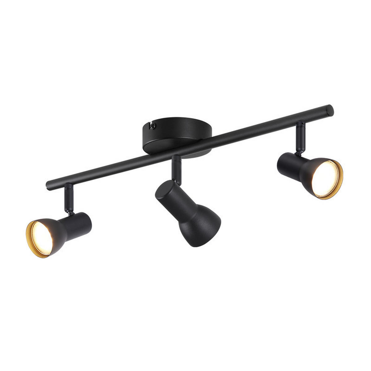 DECKENLEUCHTE Maier 42.5/8/15.5cm - Schwarz, Metall (42.5/8/15.5cm) - Nettlife