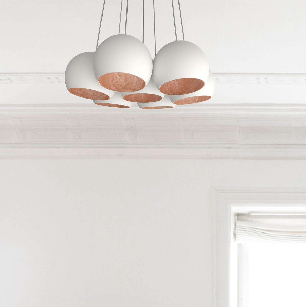 HÄNGELEUCHTE - Kupferfarben, Metall (25/25/20cm) - Lumicom