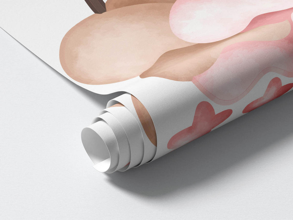 WANDAUFKLEBER 80x144cm - Hasenland - Multicolor, Kunststoff (80/144/0.1cm) - Wallfluent