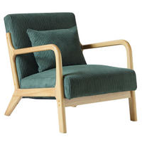 SESSEL Holz Grün - Grün, Holz (64/74/80cm) - Nordlys