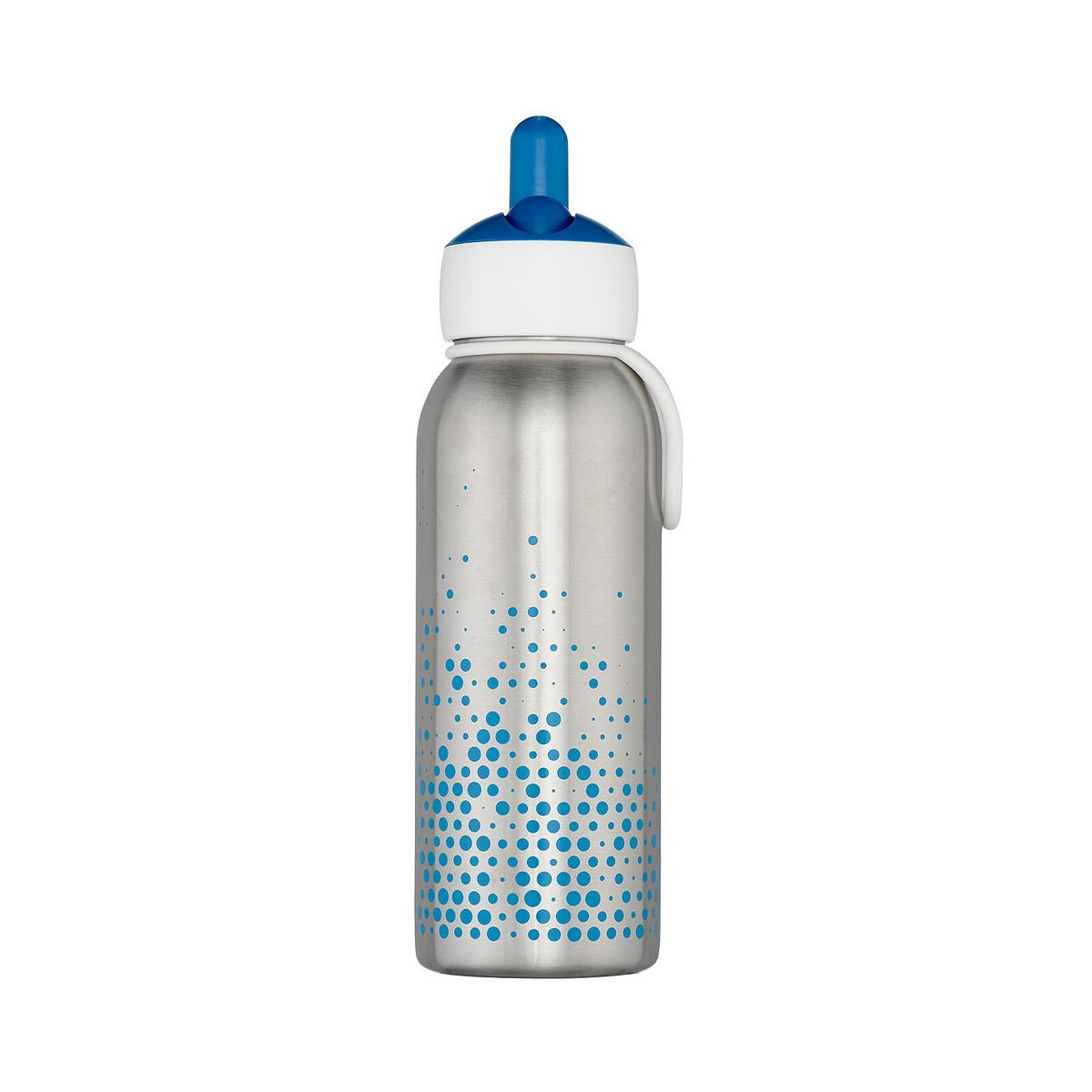 THERMOFLASCHE FLIP-UP Campus blue 350 ml - Blau/Silberfarben, Metall (0.35L) - Mepal