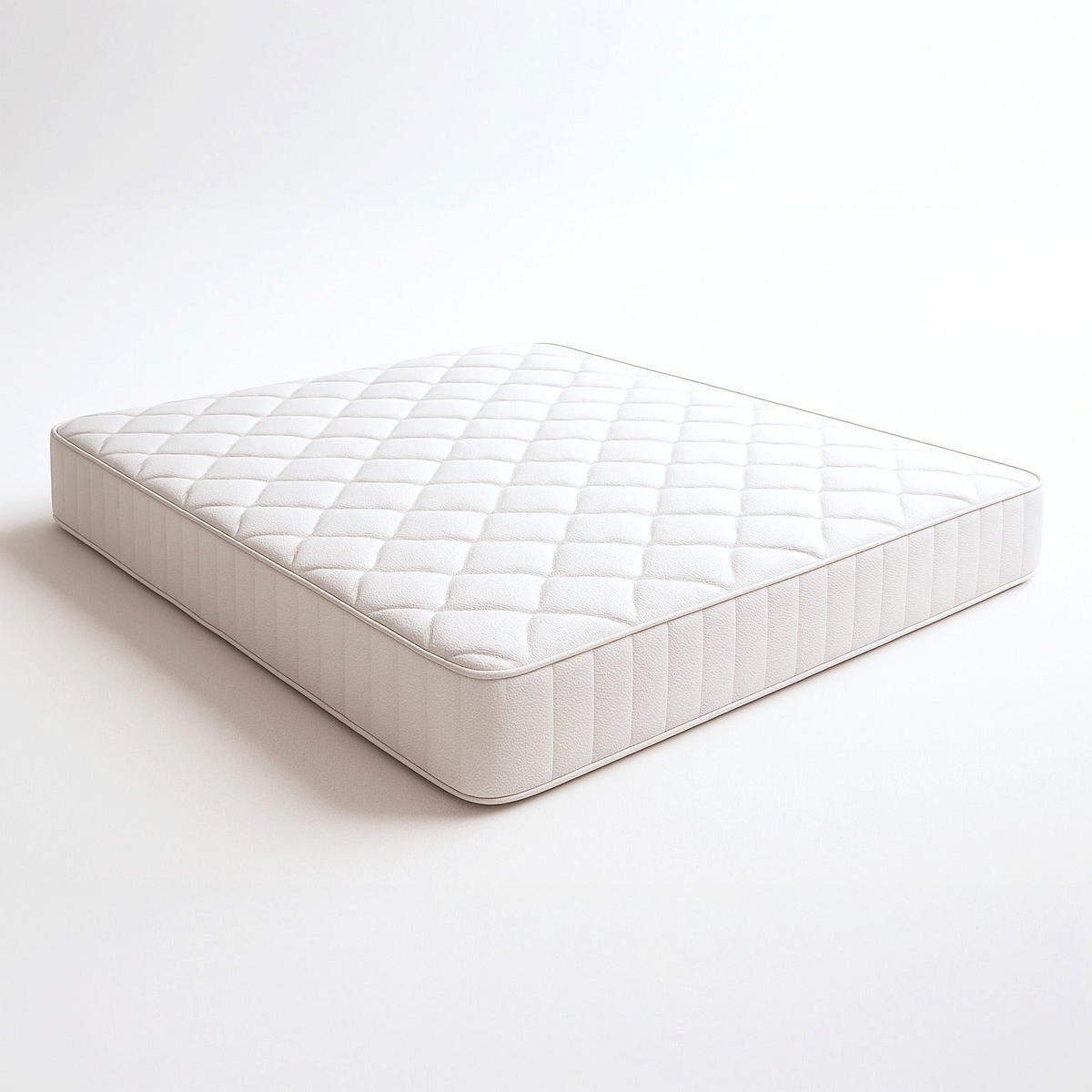 MATRATZE Feuerhemmend 180x200 aus Memory Foam Höhe 20 cm | Orthopädisch | Allergikergeeigneter und Antibakterieller Bezug - Weiß, Textil (180/200cm) - The White Stone