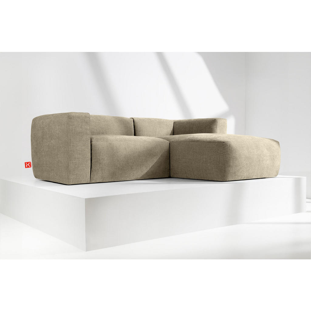 Thumbnail - Konsimo® Eckmodulsofa-Rechts, Sand, Textil, L-Form,Freiform, 237x180 cm, Wohnzimmer, Sofas & Couches, Wohnlandschaften, ...