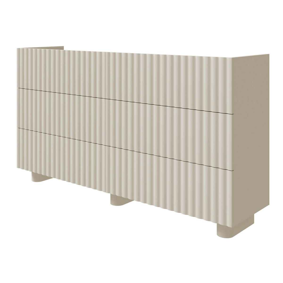 KOMMODE Fiorra Greige 147 cm - Kaschmir, Holzwerkstoff (147/84/38.8cm) - Selsey