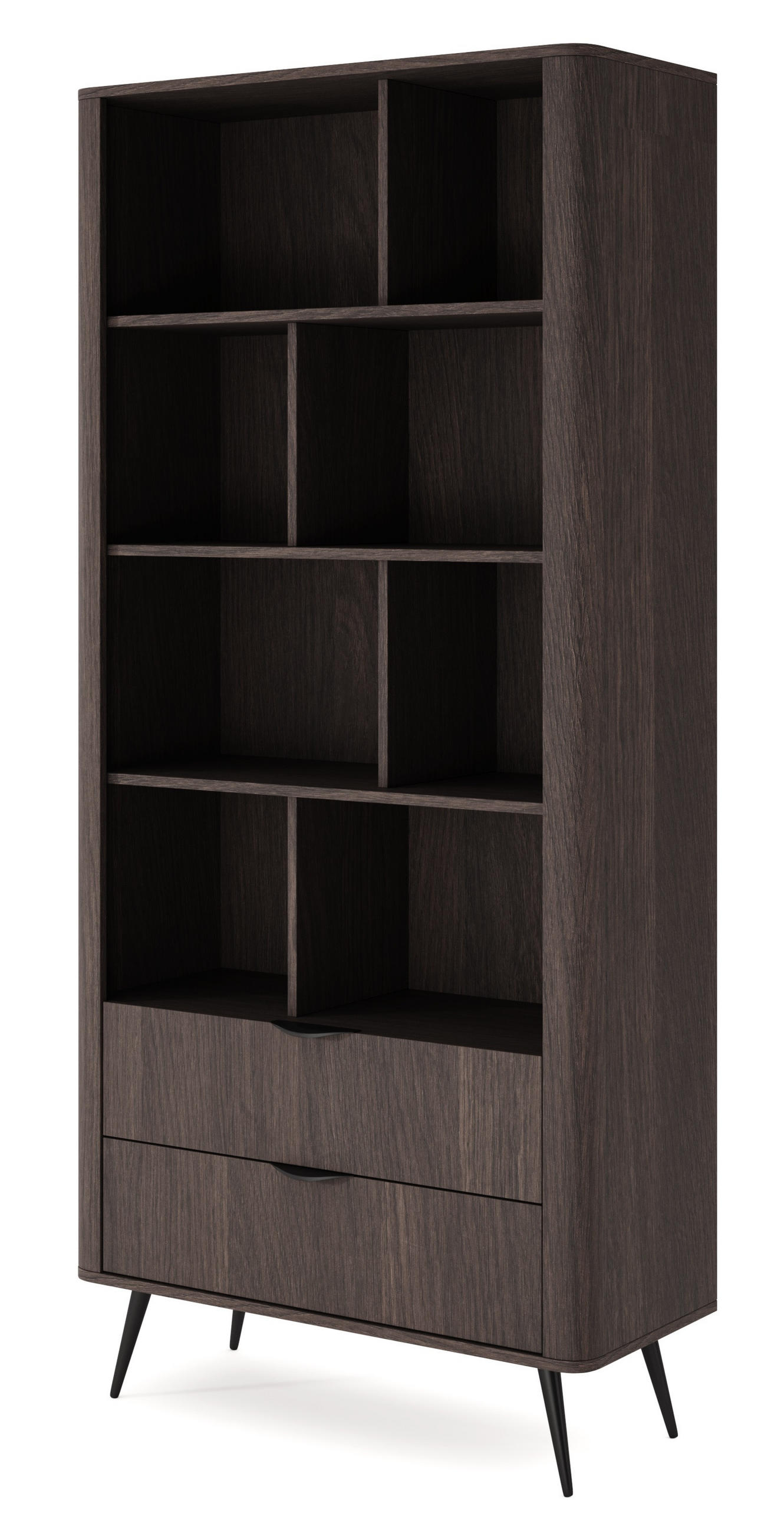 STANDREGAL 90 cm Estera mit Schubladen, Eiche Dunin - Eichefarben, Holz (88/194/38cm) - Emporius