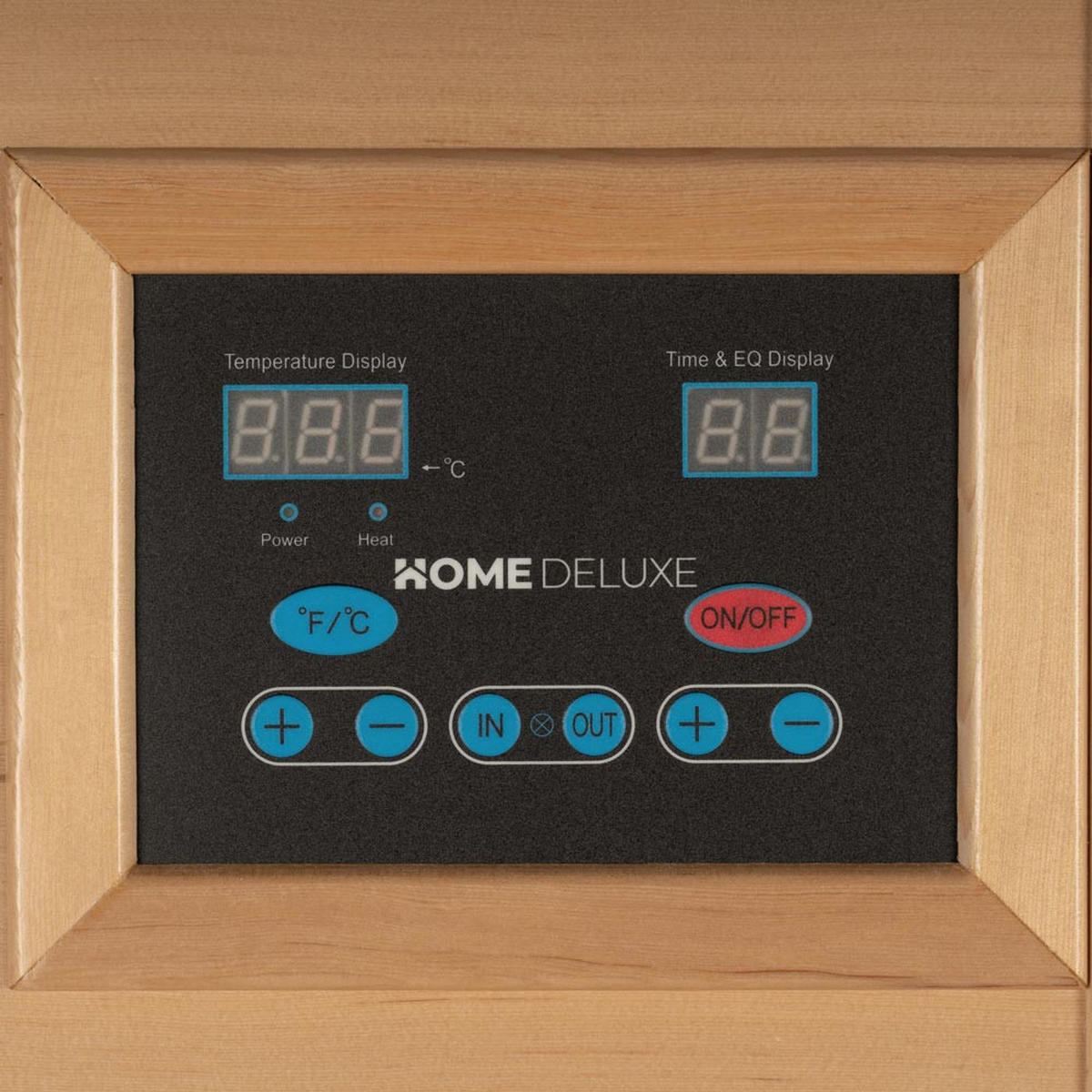 INFRAROTKABINE REDSUN M - mit Vollspektrumstrahler - Braun, Holz (120/190/105cm) - Home Deluxe