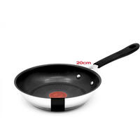 BRATPFANNE E30 Jamie Oliver Silber 20cm - Silberfarben/Schwarz, Keramik/Metall (20cm) - Tefal