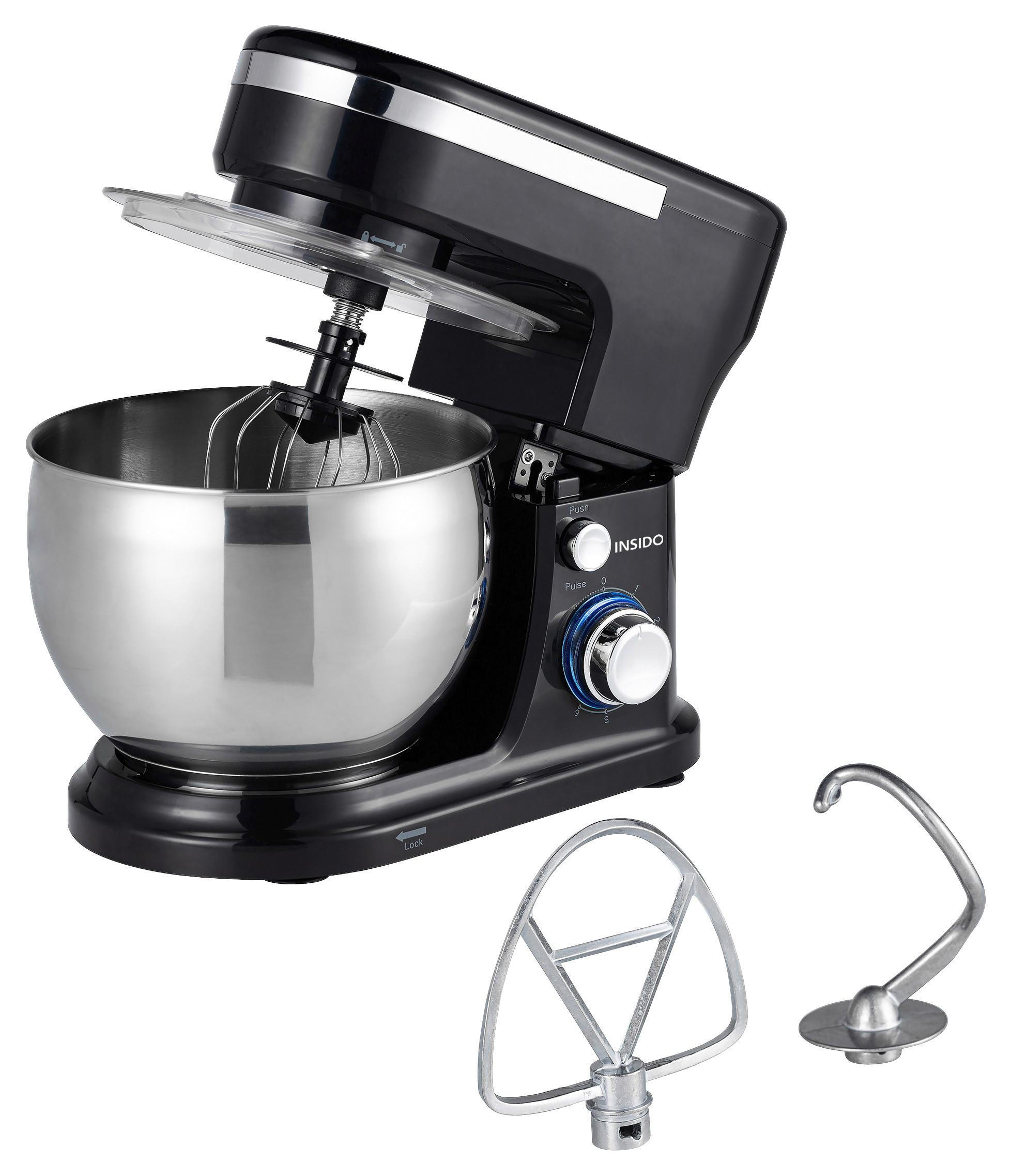 KÜCHENMASCHINE Jetta in Schwarz max. 1300 Watt - Schwarz, Metall (22.3/29/36cm)