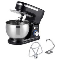 KÜCHENMASCHINE Jetta in Schwarz max. 1300 Watt - Schwarz, Metall (22.3/29/36cm)