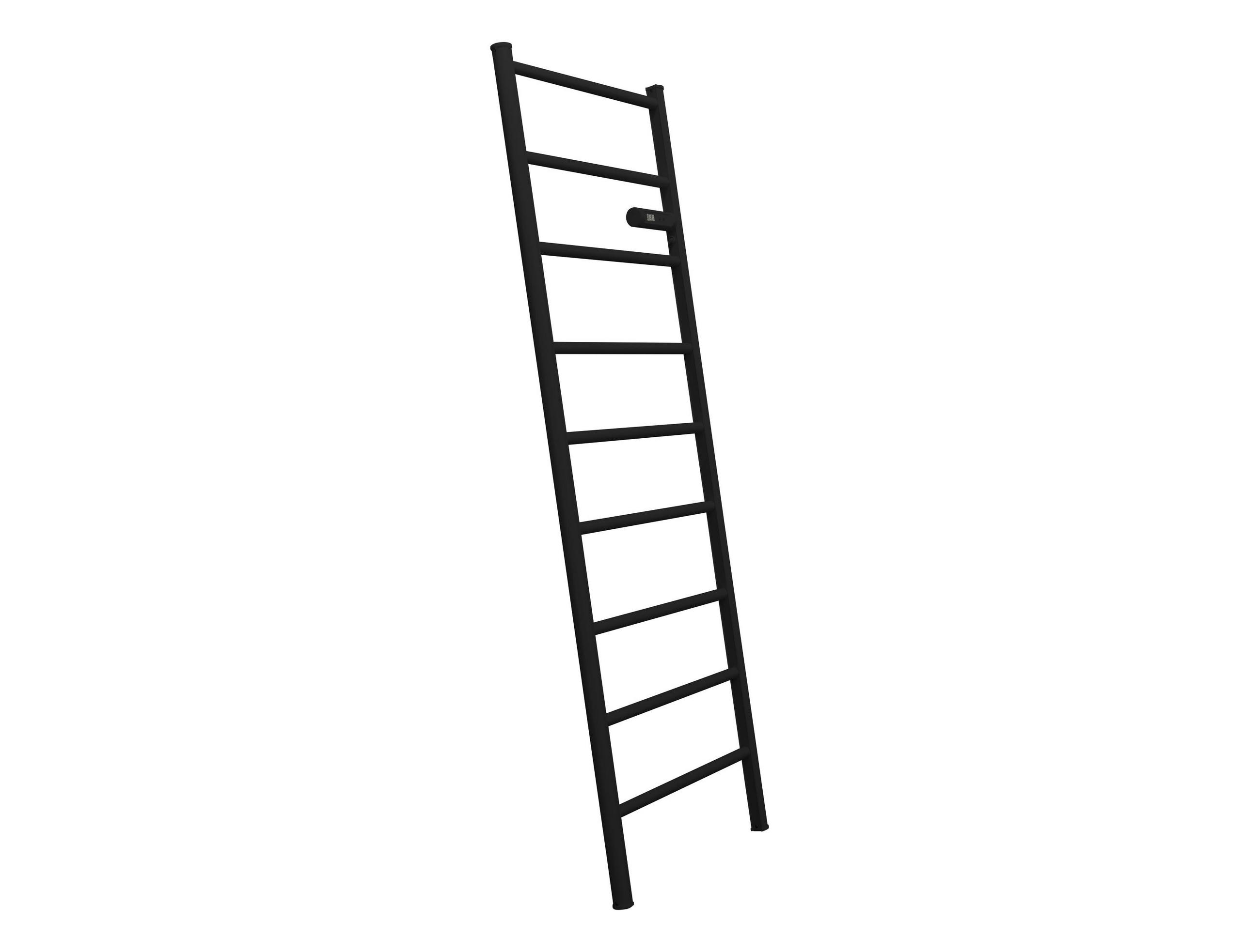 Purline Handtuchtrockner Schwarz 54x150x6 cm