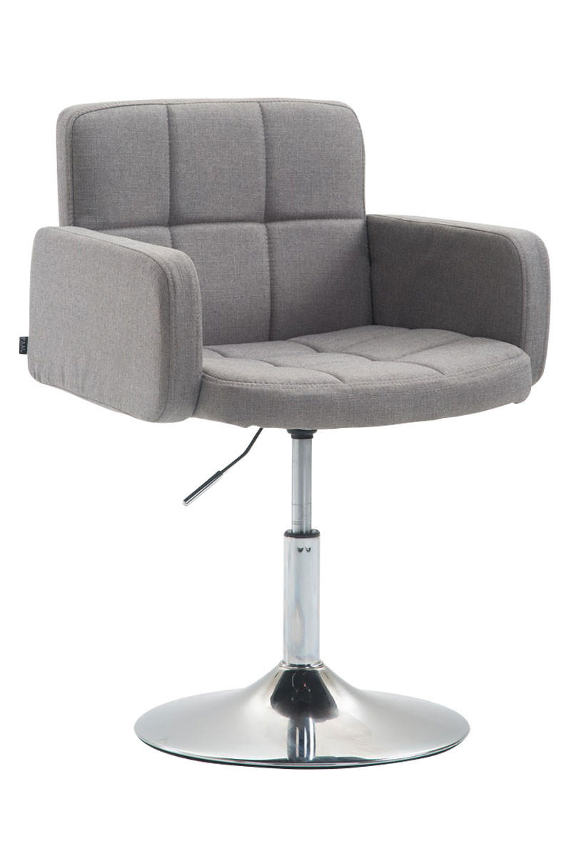 LOUNGESESSEL Riyadh Stoff Grau Barhocker Sessel Lounger - Grau, Textil (58/80/48cm) - DELUKE