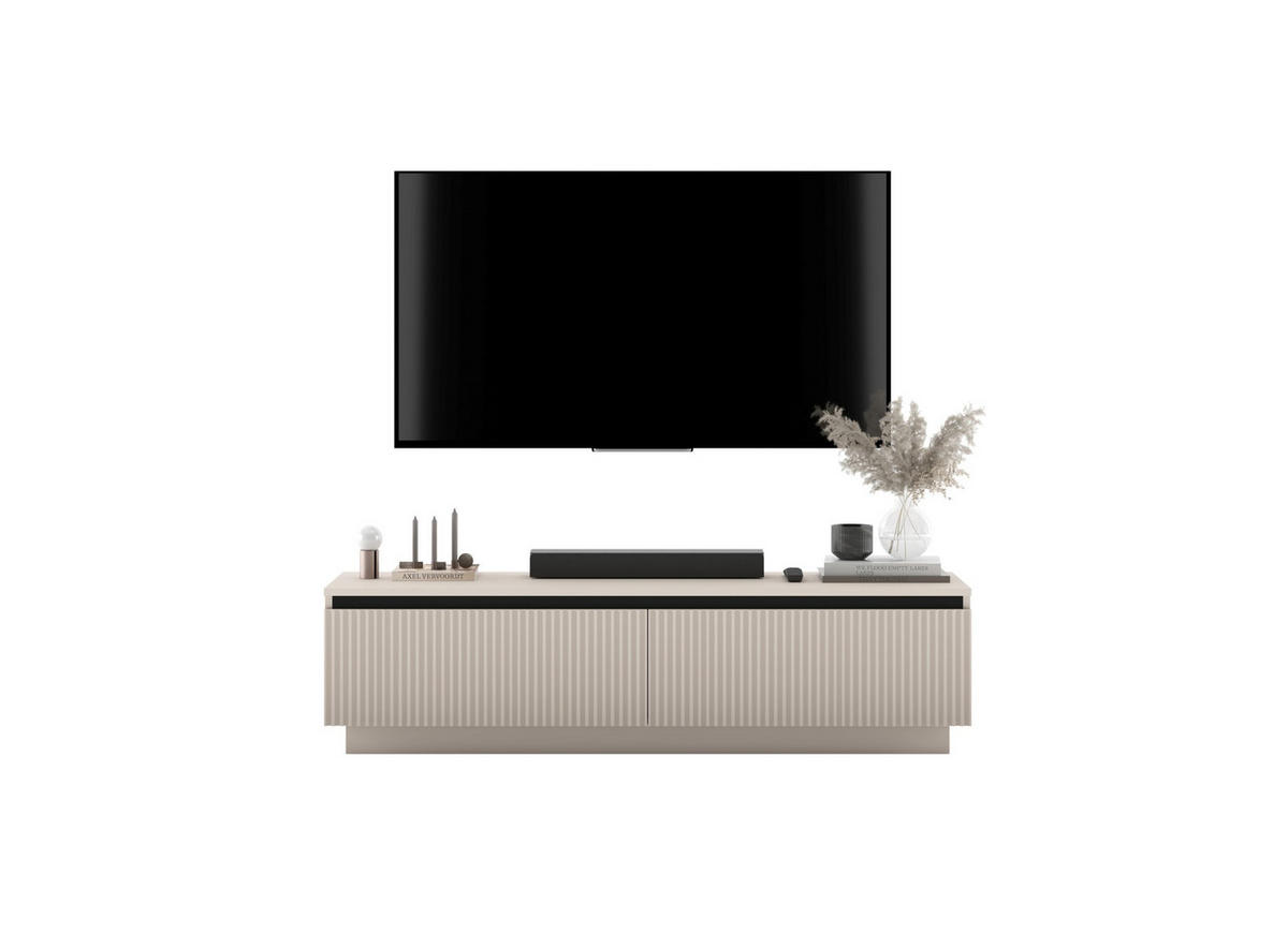 TV-SCHRANK Selene 140 cm Kaschmir matt Glamour - Kaschmir, Holzwerkstoff (140/37/35cm) - Meble Lindner