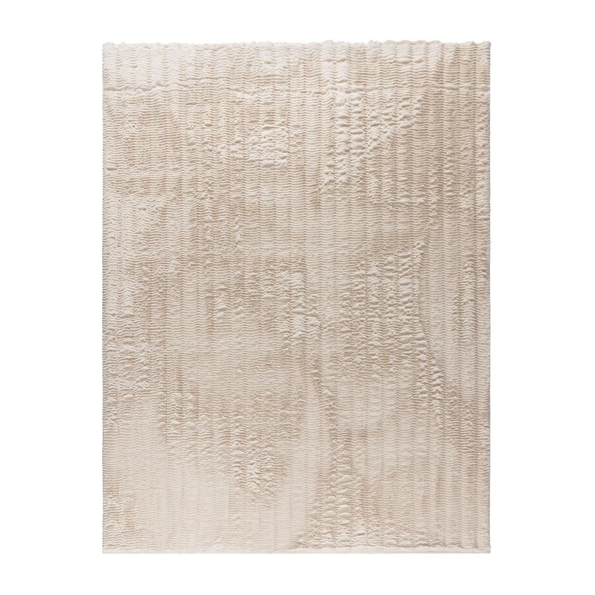 HOCHFLORTEPPICH Rauten Creme 60 x 100 cm - Creme, Kunststoff (60/100cm) - TT Home