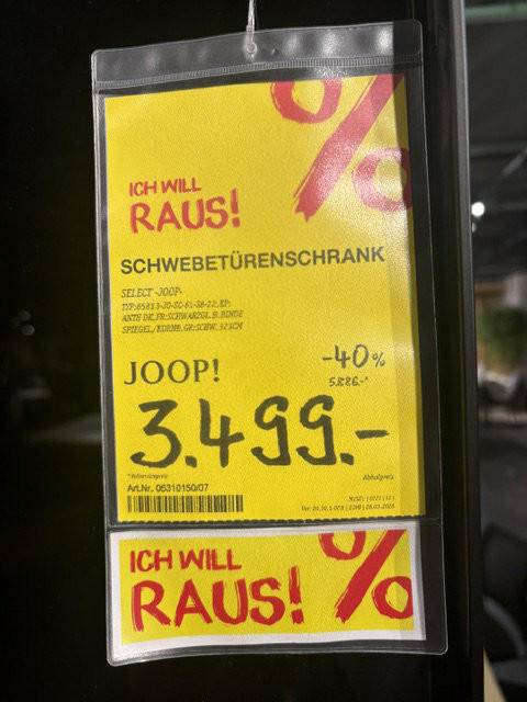 SCHWEBETÜRENSCHRANK SELECT -JOOP- - Joop!