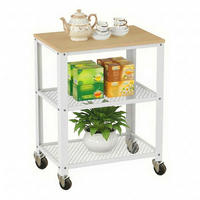 KUHINJSKA omara - bela, kovina/leseni material (40/77.5/40cm) - Relaxdays