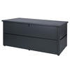 GARTENTRUHE ABSCHLIEßBAR eckig Anthrazit - Anthrazit, Metall (165/69/85cm) - MCW