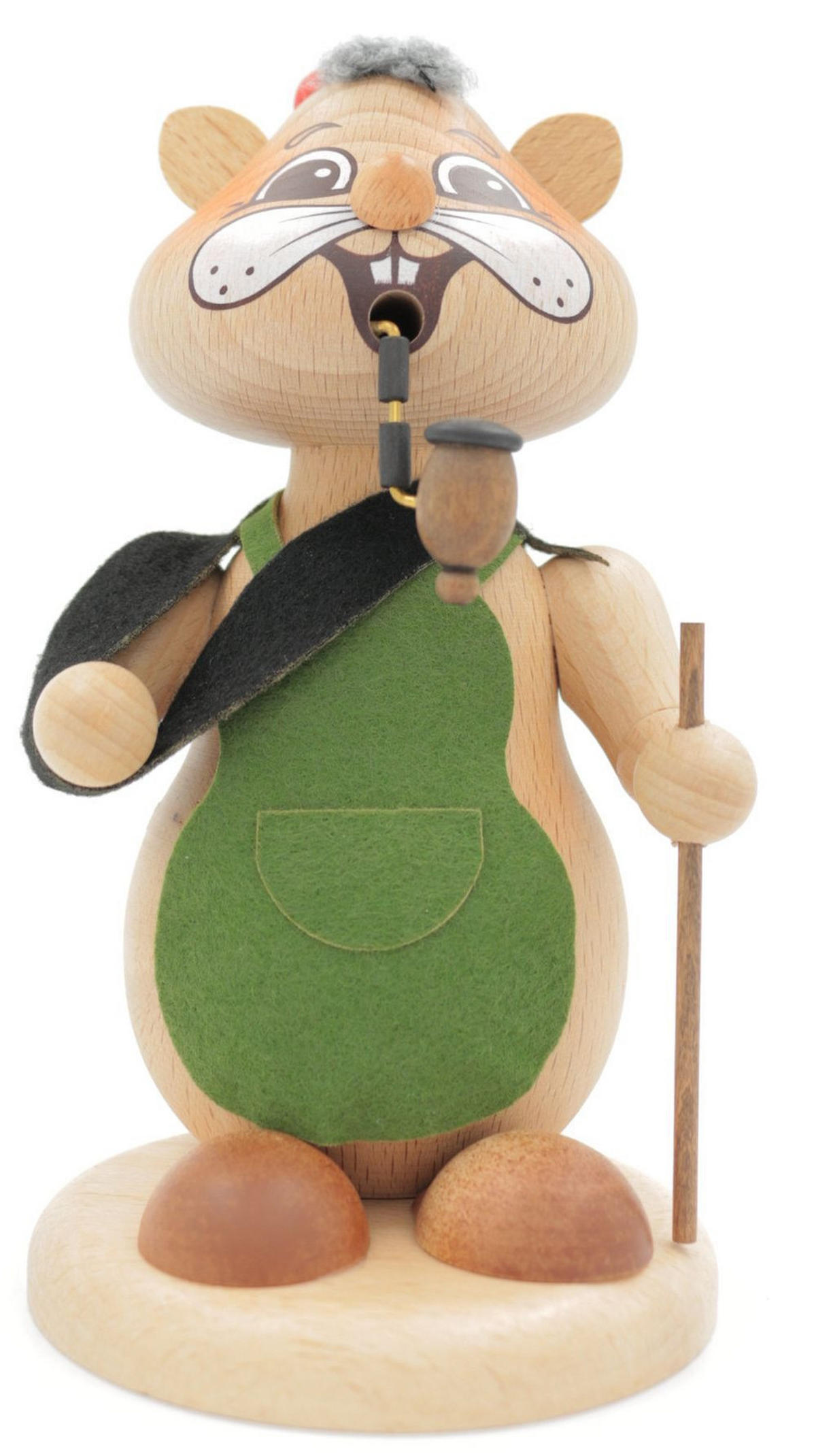 RAUCHFIGUR Hamster Kranker 18 cm - Multicolor, Holz (12/18/0.1cm)