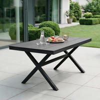 GARTENTISCH ISOLA - Schwarz, Metall (89/150/76cm) - IDIMEX