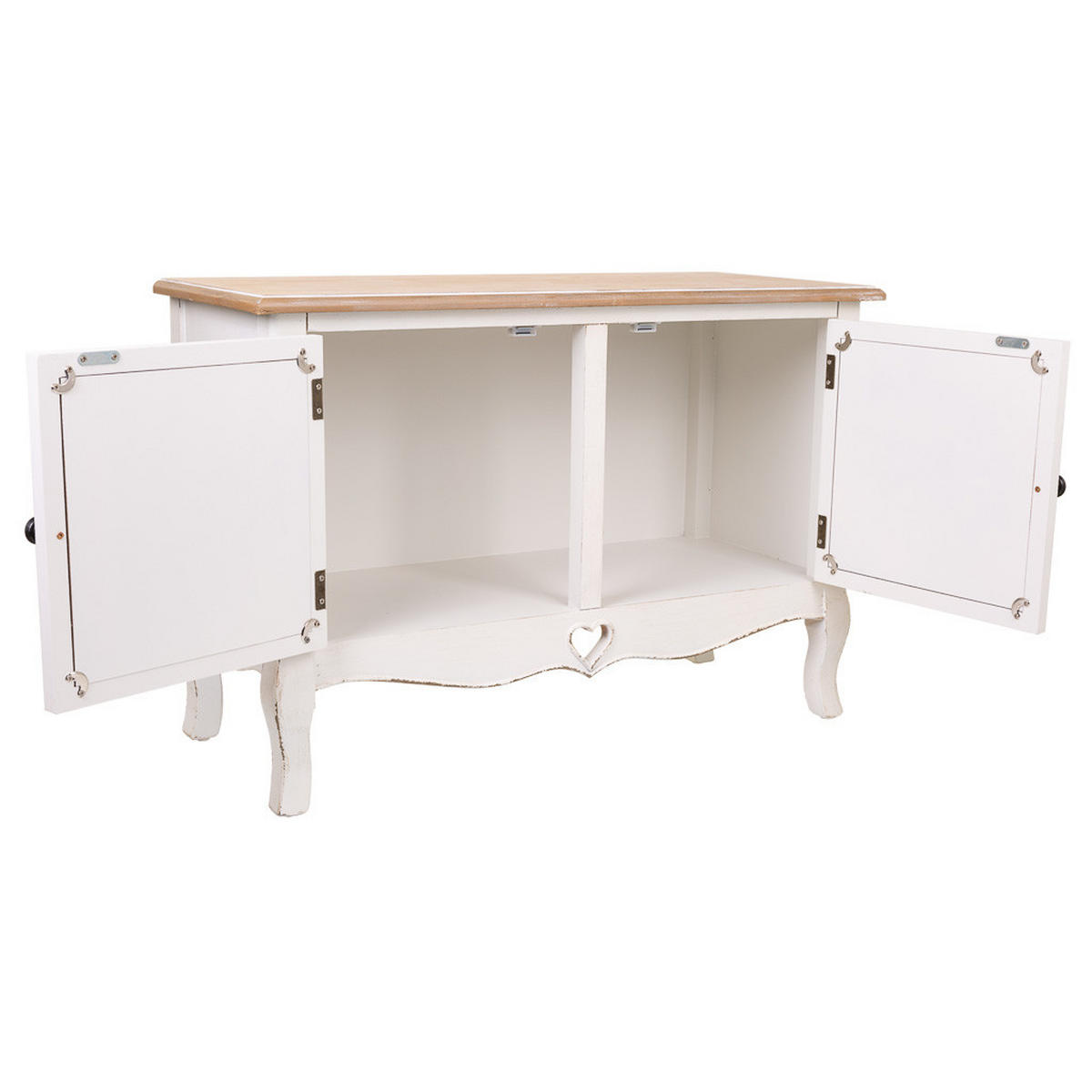 BUFFET 83x36x57 cm - Weiß, Holz (83/56.5/36cm) - Wanderlust