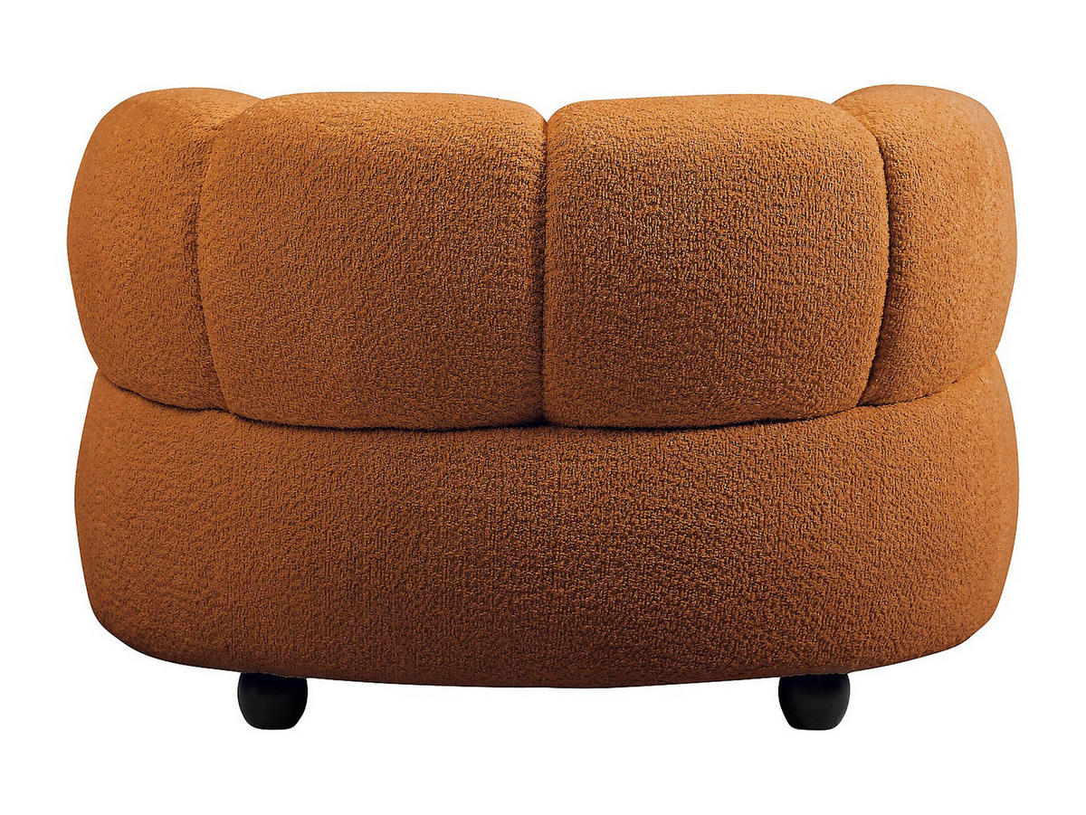 SESSEL mit gerader Rückenlehne - 1 Person - stoff - terracotta Coliani - Terracotta, Holz/Textil (108/73/87cm) - Vente-Unique
